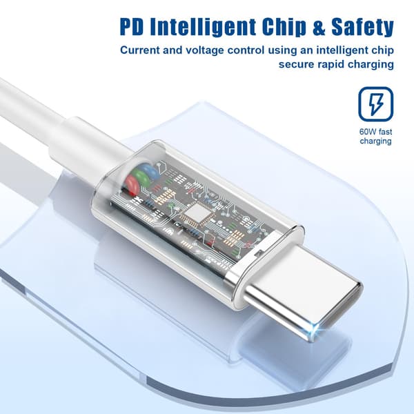 iPhone 15 Ladekabel 20W, 2-pak 2M Apple USB C til USB C Hurtigopladningskabel_tfrf