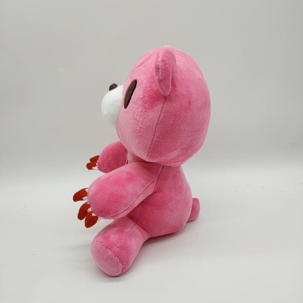 Gloomy Bear ja Gloomy - Gloomy Bear punaisella pehmopaidalla