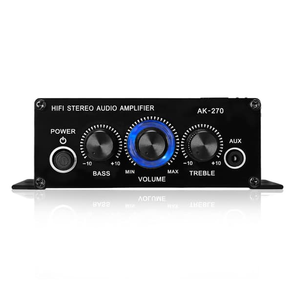 AK270 Lille Mini 2-kanals Stereo 12V Effektforstærker Forstærker Lydforstærker