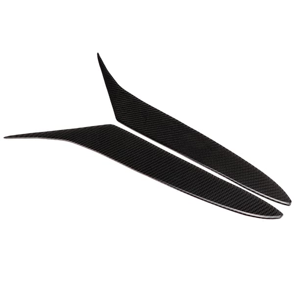 Frontlys øyenbryn karbonfiber frontlys øyelokk trim dekaler passer til Mazda RX8 Coupe 2004-2008