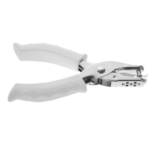 Manual One-Hole Punch, Metal Punch, Plastic, White Punch, Loose Leaf