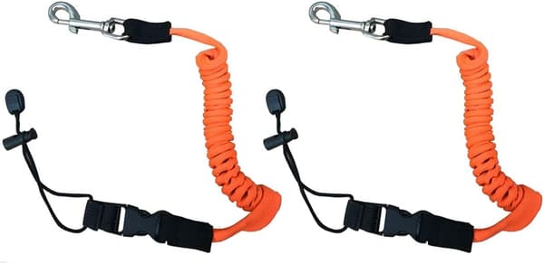 2 st kajakpaddelkoppel, justerbara med spänne - orange