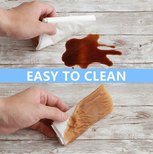 Self-adhesive vinyl flooring with wood structure for kitchen countertops