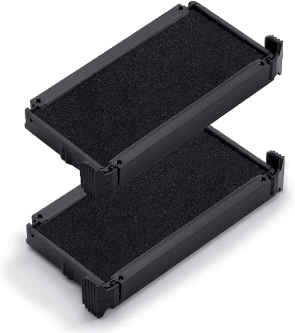 2 pcs. Stamp Pad Ink Pad Trodat Printing 4912 Typo Self-inking Stamp R Black