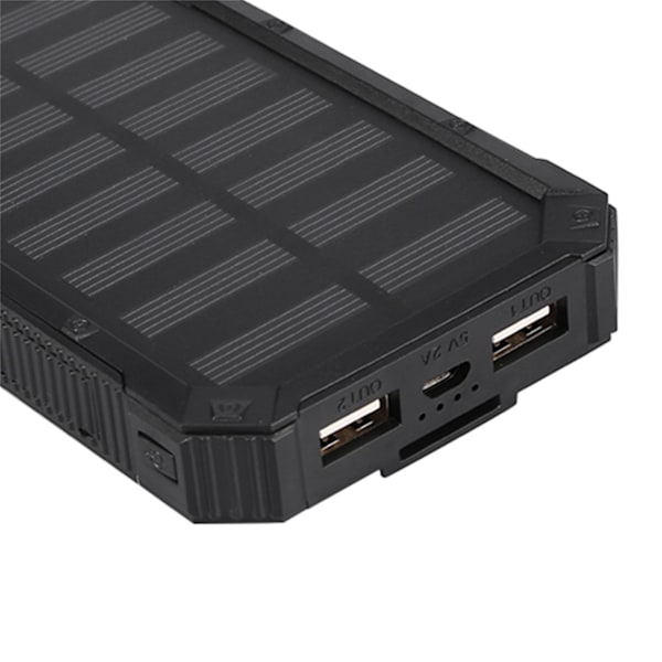 Bærbar 20000mAh Hurtigopladning Dobbelt USB Polar Mobil Power Bank Case DIY Kit Sort