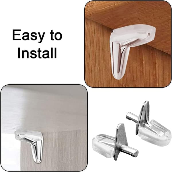 30 Pieces Shelf Support Shelf Bracket Pegs Shelf Support Pins Studs Front Cabinet Bookshelf Display Cabinet Kitchen