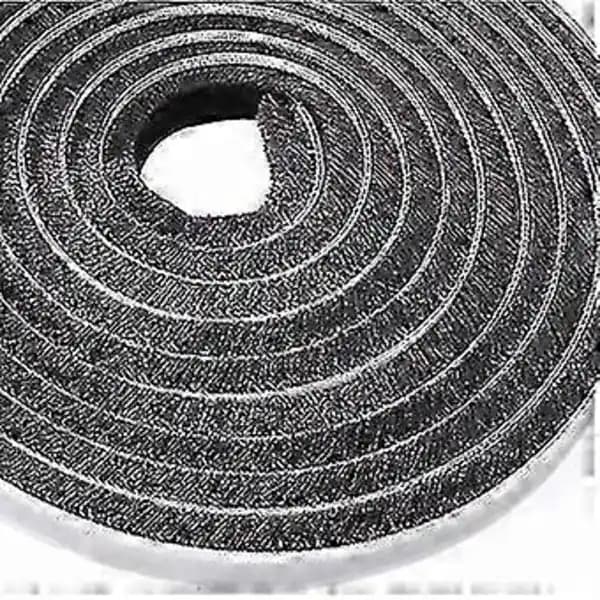 Self-adhesive Brush Strip Wind and Dust Proof for Sliding Windows and Doors Black 9mm x 9mm 10m