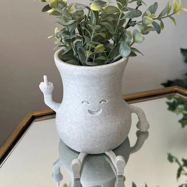 Cheekys langfinger sukkulentplanter Multi-Purpose Plants Stand til balkonhave Grå Grey