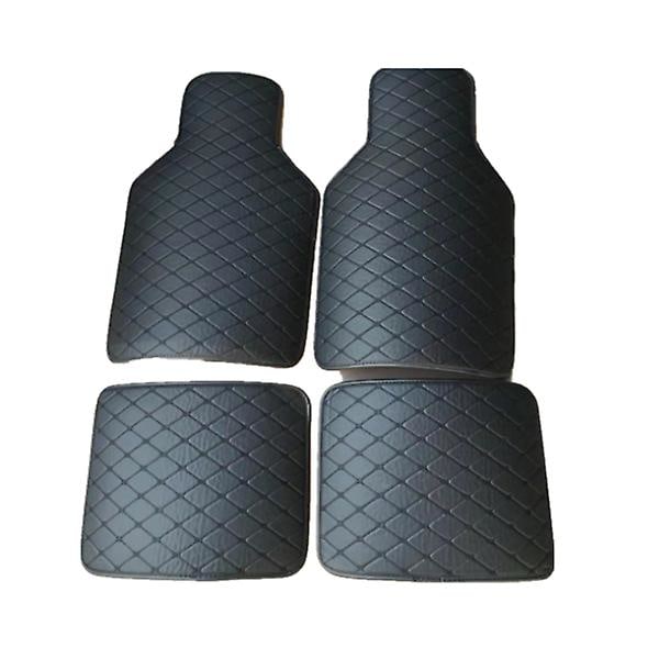 4kpl Universaaliset Auton Lattiamatot Matto Matot Vedenpitävät Likaantumista Estävät Lattiamatot Great Wall M1 M2 M4 Hover H3 X200 Hover H6 - Lattiamatot black