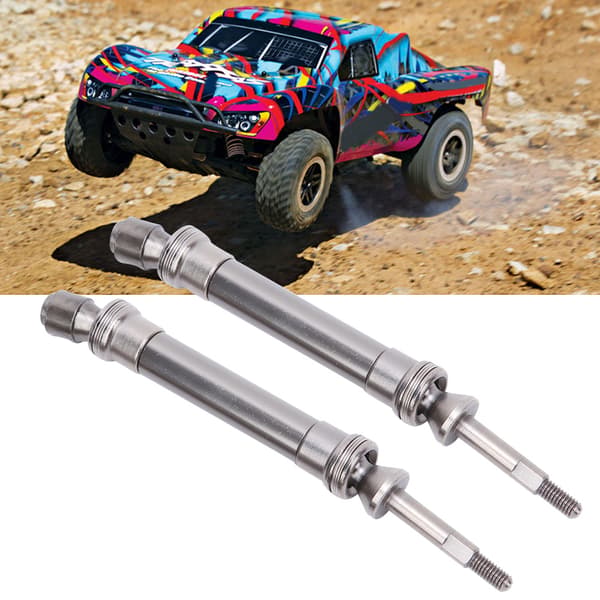 Bageste CVD-drivakselssæt i metal, passer til Traxxas Slash 1/10 RC-bil NSV775Titanium