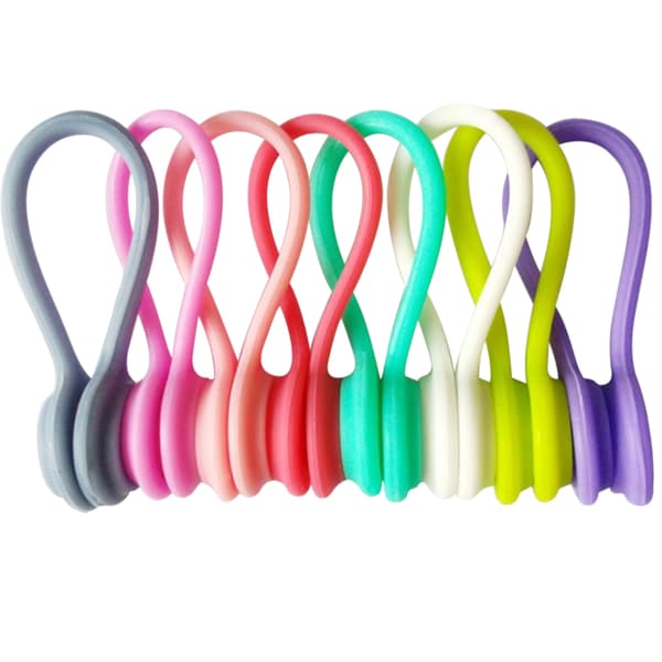 Multifunktionel magnetisk hovedtelefonkabelopruller Kabelholder Organizer Clips Kabelklemme