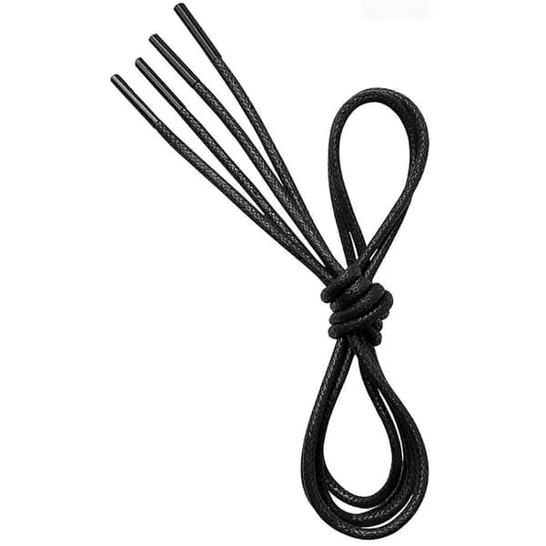 Waxed Round Formal Shoelaces, 2.5 mm Diameter, Replacement Laces for Oxford Ankle Boots or Desert Boots