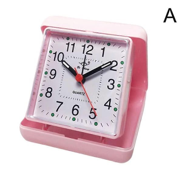 Väckarklocka Portabel Tyst Snooze Liten Sängklocka Röd Red