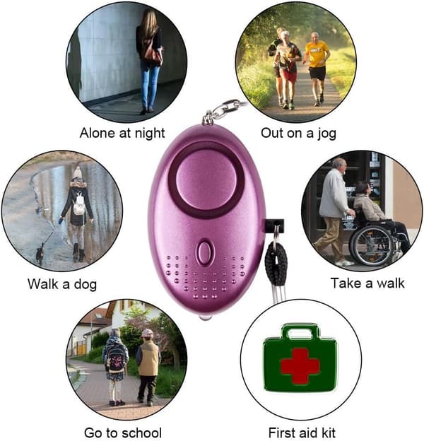 Personligt nödlarm [3-pack] Scream Safesound säkerhetslarm