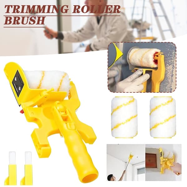Clean Cut Paint Edger Roller High Toughness Wall Edging Brush for Interior Corner Walls With Box With Box