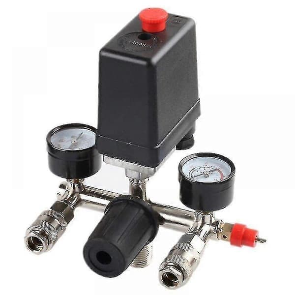 Trykkregulator 2024 med trykkbryter for kompressor Trykkbryter med 2 displayer