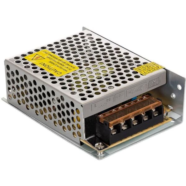 Virtalähde 12V DC 60W 5A
