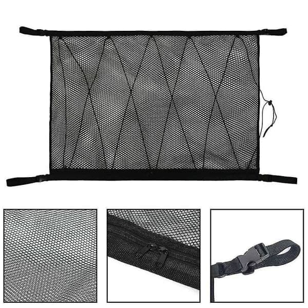 Bil Tagnet Taglastnet Opbevaringstaske Lommer Til SUV Van Autocamper 90x60cm