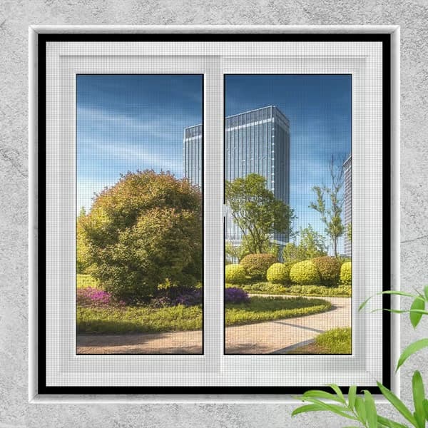 Hemmed, Not Cuttable 130cm x 150cm Self-Adhesive Window Screen – Washable, Mosquito-Proof, Fine Mesh Design