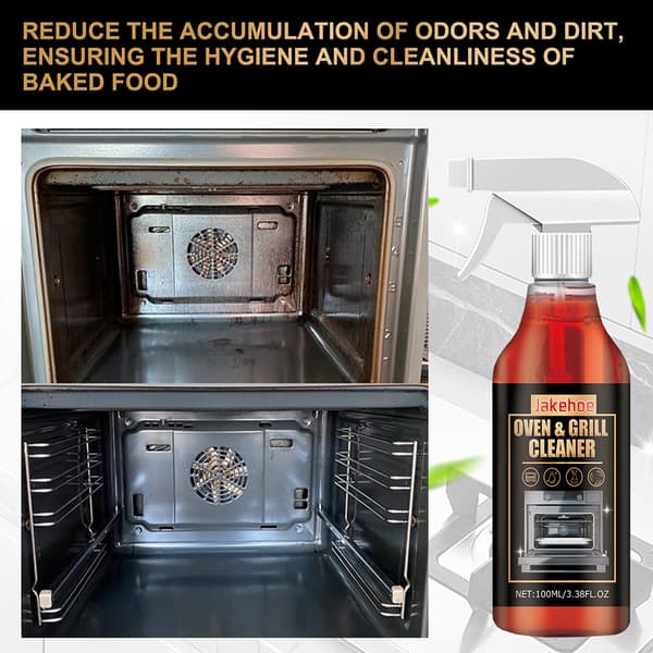 Powerful Oven Grill Cleaner Foam Heavy Duty Degreaser Spray Fast Acting Deep Cleaning Solution For Kitchen Appliances BBQ Grills 2pcs 2pcs
