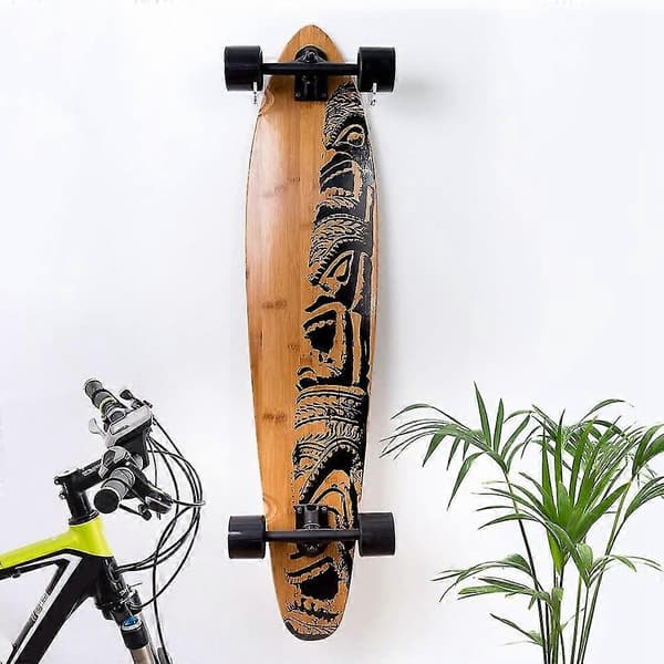 Skateboard Wall Mount Acrylic Display Rack Suitable For Longboard Skateboard Skateboarding Easy To