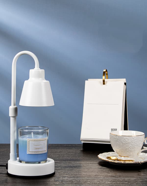 Voksvarmerlampe, Metall Lyslampe, Dimbar Lyssmelter for Duftlys, Ovenfra-og-ned Lyssmelting, Duftvoks for Hjemmet