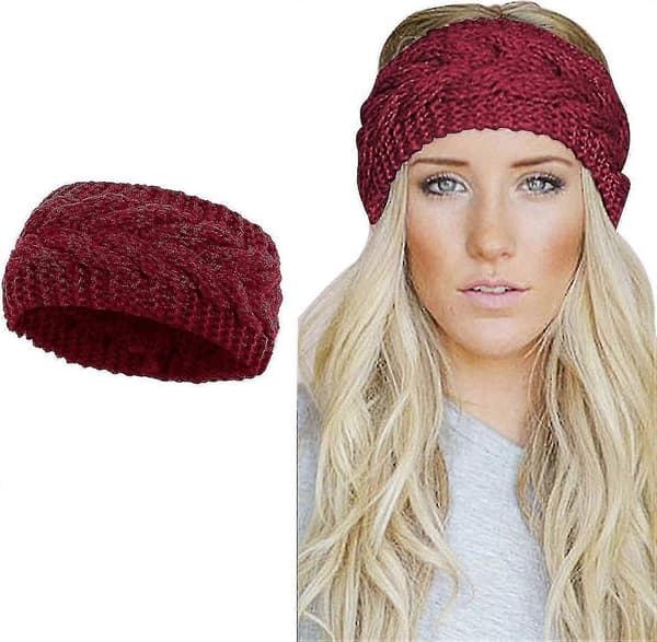 Vinterstrikket Pandebånd (rød-a)-CE db