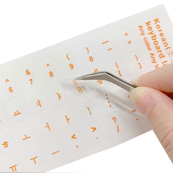 Durable Keyboard Stickers Letter Korean Replacement For Laptop PC (Ruipei)