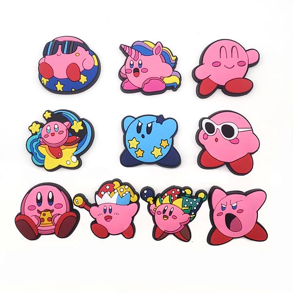 10 kpl 3D-tossut Sandaalit Koristeet (Kirby), Kengänkorut, Söpöt Kengänkorut