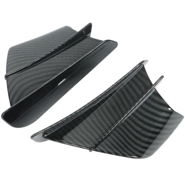 1 par motorcykel aerodynamiske vinger kulfiber stil sidepaneler winglets universel pasform