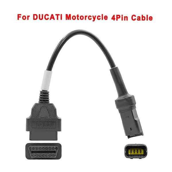 For Ducati Motorcycle OBD2 to 4-Pin Diagnostic Code Reader Adapter Scanner Cable for Ducati Motorcycles Accessories NEW