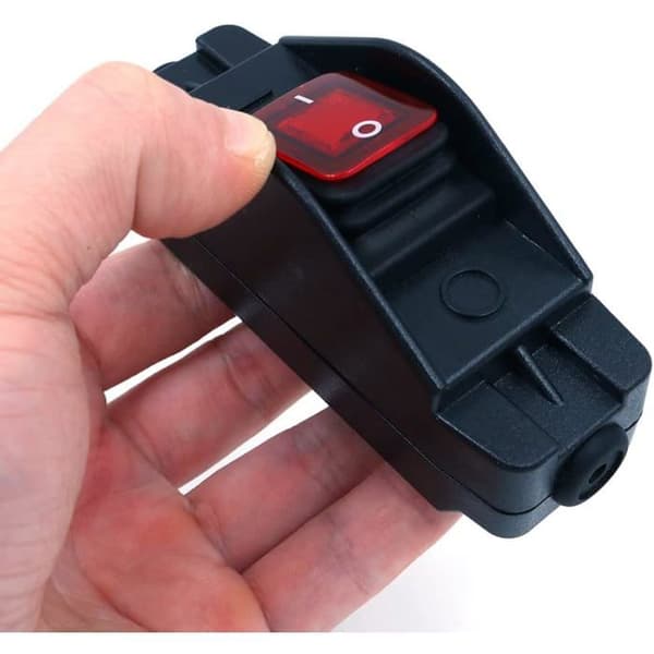 16A Heavy Duty Inline Pull Cord Switch, High Current Inline On/Off Rocker Switch with LED Screw Terminal