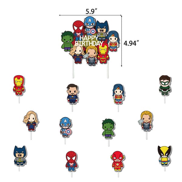 Spider-Man-temafest dekorasjon Tilbehørssett for barns bursdagsfest Sett A Set A