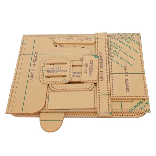12 Pcs Shoulder Bag Acrylic Template Leather Pattern DIY Handmade Drawing Craft Material