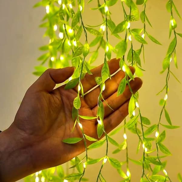 Solcellelampe til udendørs, Videslöv Udendørs lyskæde 100LED