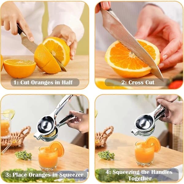 Premium Quality Lemon Squeezer, Maximum Efficiency, Ergonomic Design and Multifunctional Pressing, Durable Kitchen Essential