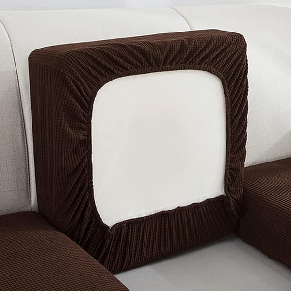 Elastisk sofaputebeskyttelse, møbelbeskyttelse, sofatrekk, støvbeskyttelsesmøbler (Farge: Brun, Størrelse: S (50-65 cm)).