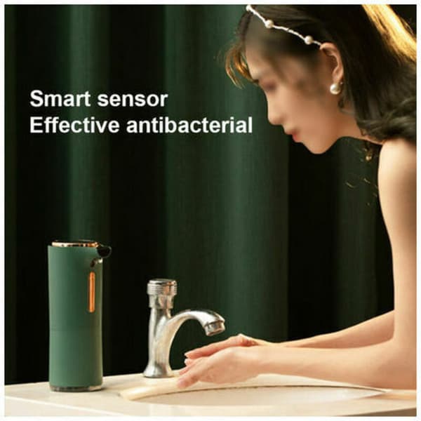 Automatic Soap Dispenser Touchless Battery Operated Foaming Soap Dispenser for Bathroom Kitchen Green Green