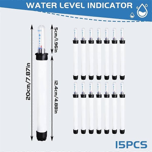 Plant Moisture Meter, Watering Indicator, 15 Pcs Plant Moisture Meter, Plant Water Level Indicator, Soil Moisture Meter
