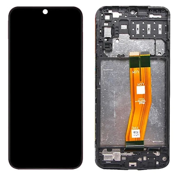 Samsung Galaxy A14 4G A145F Luokka B OLED Näyttö ja Kosketusnäyttöpaneeli + Kehys Varaosa