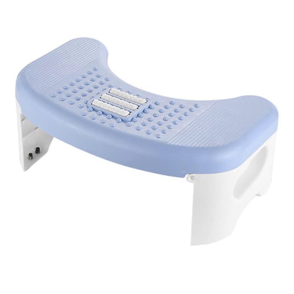 Folding Footstool Massager Roller Circular Arc Universal Toilet Footrest Stool Home Accessories