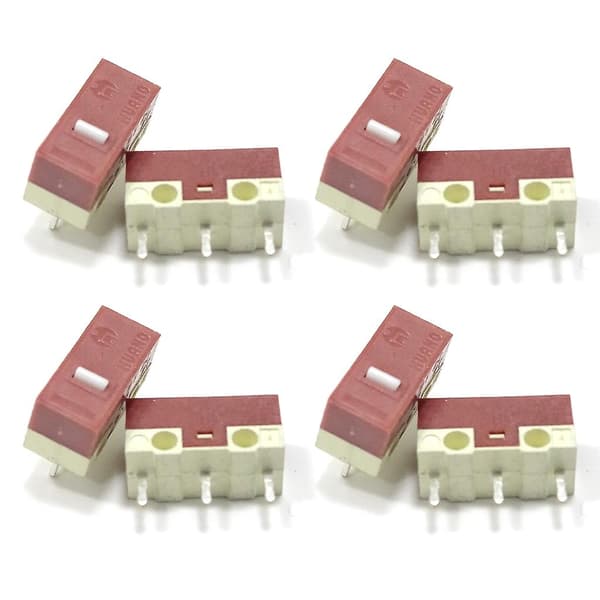 för HUANO Lydløs Mus Mikro Switch Mikrofon Lydløs Knap 8 Dele/Sæt