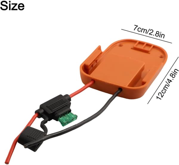 Robust batteriadapter Ridgid och AEG säkerhetsfunktioner säker anslutning för 18V med förebyggande