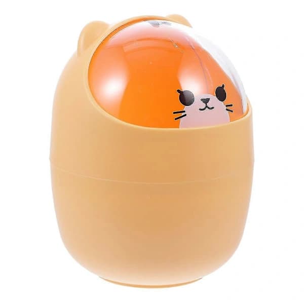Desktop Trash Can Cute Small Mini Table Dining Table Desk Home Living Room Coffee Table Creative With Lid (1 pc)