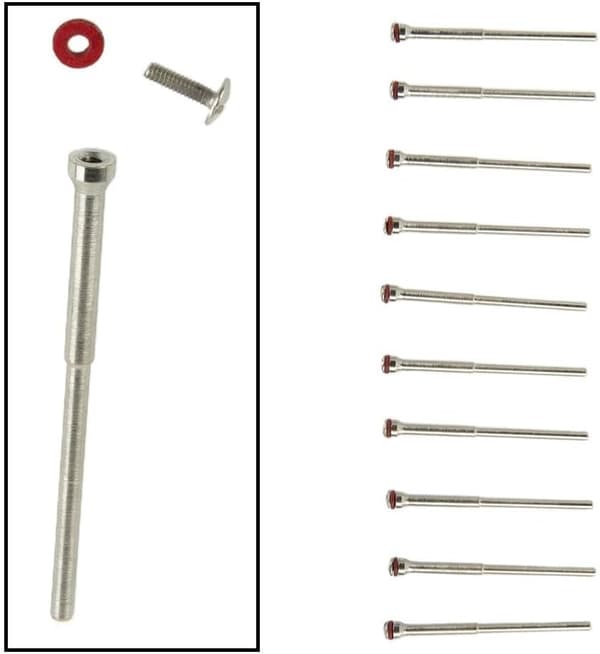 Klass A Standard 2 skaft designade 10 st professionella polermandrellar med 35 mm för smyckesapplikationer