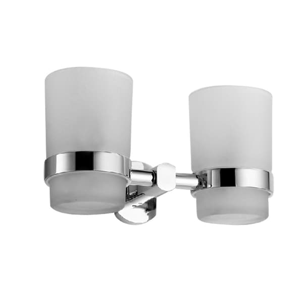 Wall Mounted Mug Holder - Modern Toothbrush Holder, Double Bathroom Accessories, Wall Mounted Toothbrush Holder