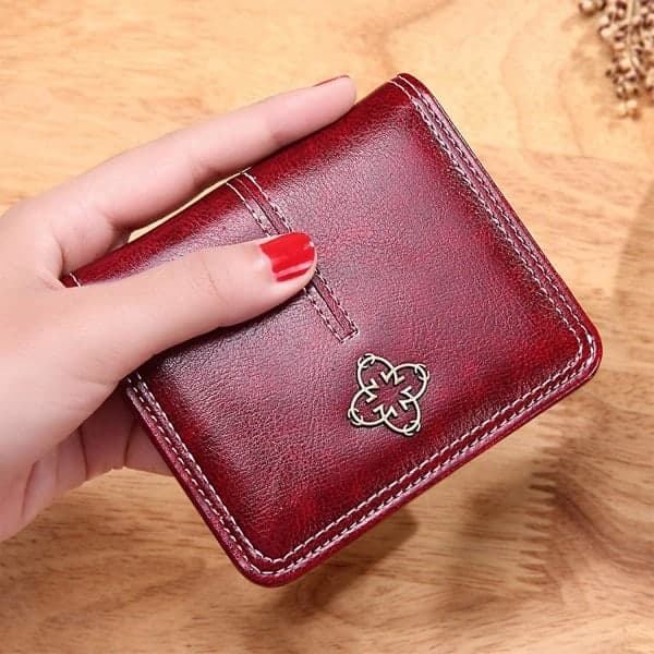 Tool Bag - Women's Wallet Small Rfid Compact Bifold Leather Pocket Wallet Women's Mini Wallet With ID Window