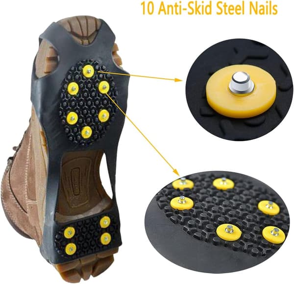 Anti-slip, halkfria gummiöverdrag, halkfria snö och is