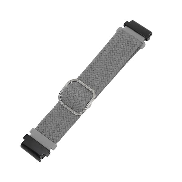 Klokkerem vevd nylon justerbar klokkerem for Garmin Fenix ​​7S 6S 5S grå