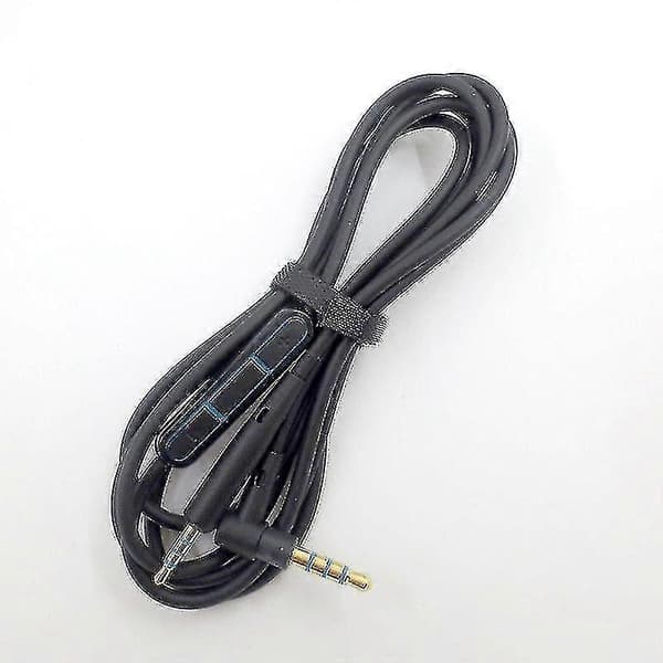 Erstatningslydkabel for Bose Quietcomfort Qc25 Qc35 Oe2 Oe2i Ae2 1,2 meter - Svart